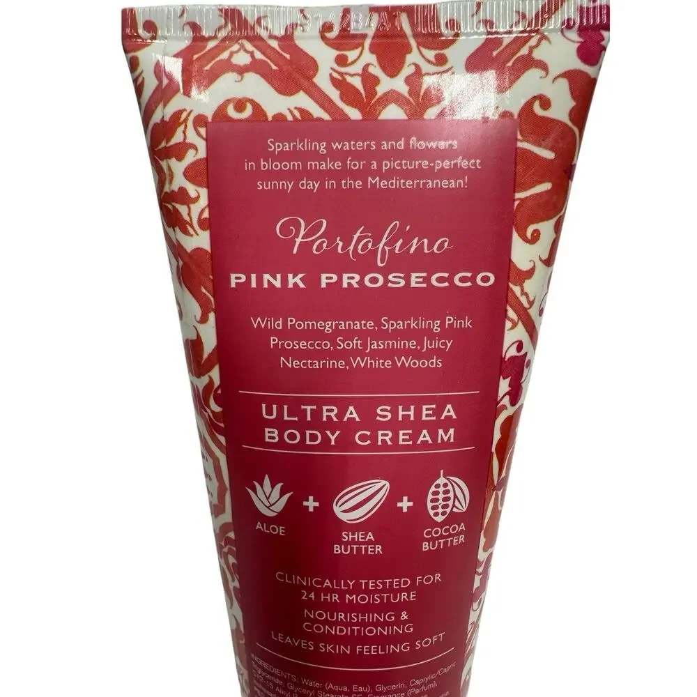 Bath & Body Works PORTOFINO PINK PROSECCO Ultra Shea Scented Body Cream 8 fl oz